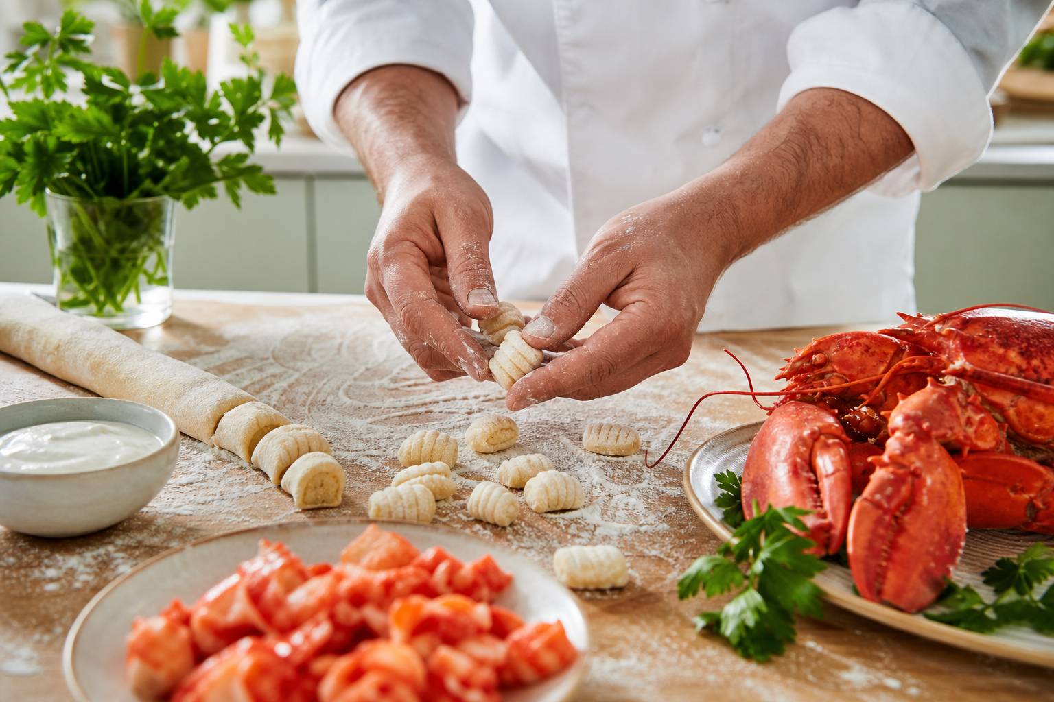 Détail : Gnocchis au homard : la recette gourmande
