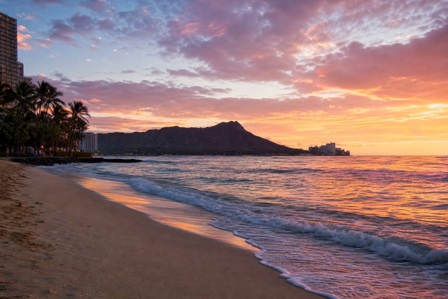 Lever de soleil à Waikiki : meilleurs spots et horaires