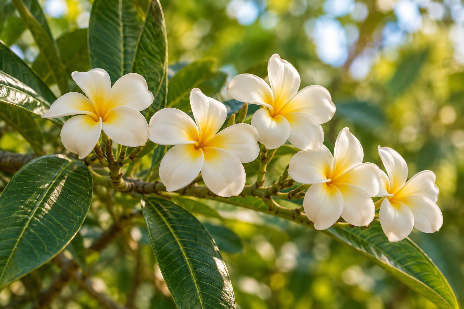 Plumeria hawaïen : l&rsquo;arbre à fleurs symbole de l&rsquo;aloha