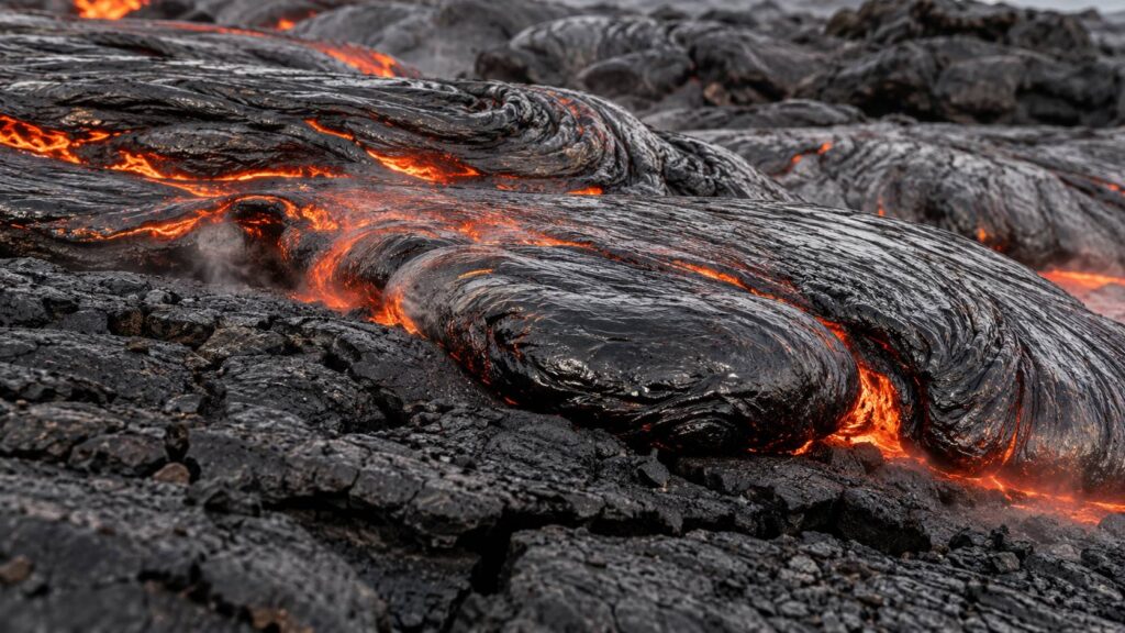 Illustration de détail sur le sujet : Lave de glace claire : le phénomène volcanique expliqué