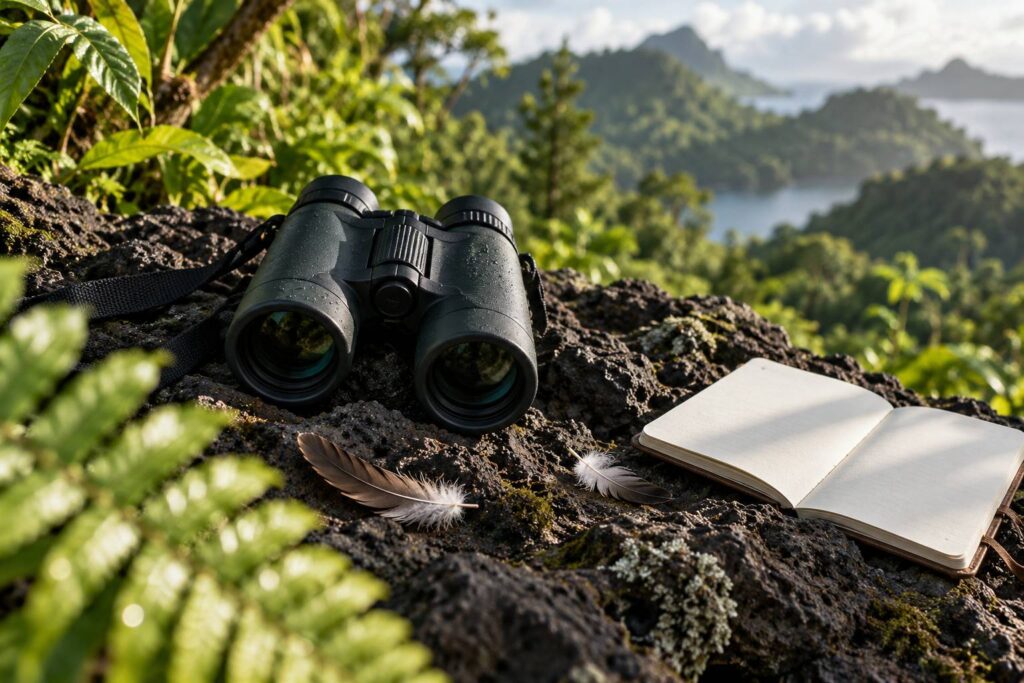 Illustration de détail sur le sujet : Oiseaux endémiques de Big Island : guide d’observation
