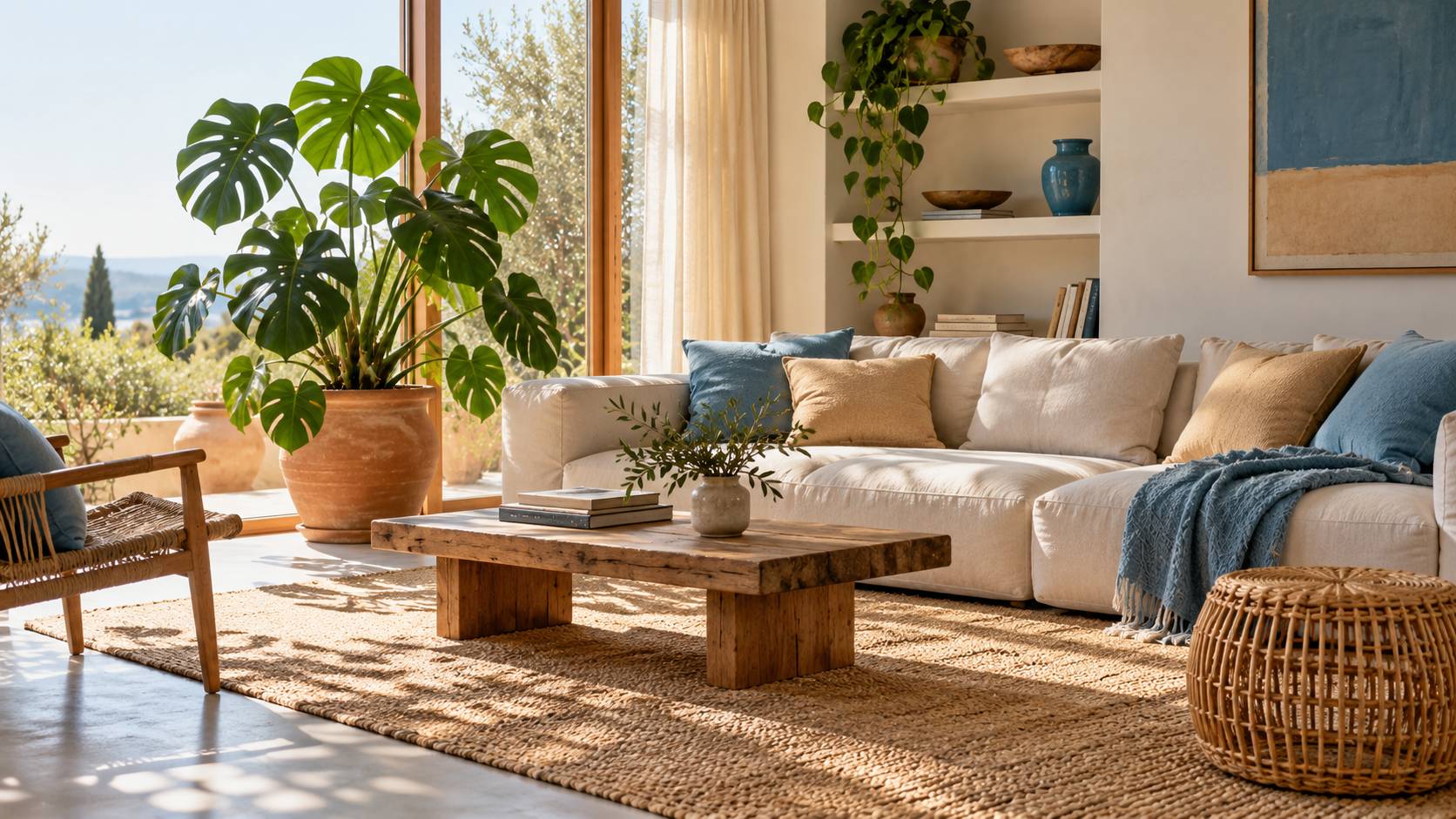 Déco tropicale dans un petit appartement